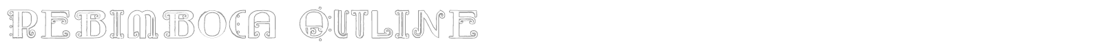 Rebimboca Outline font preview